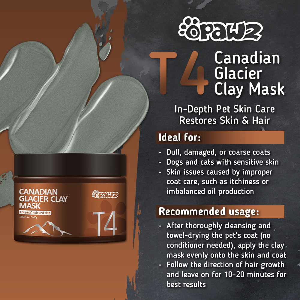 OPAWZ Canadian Glacier Clay Mask - For Pets’ Hair and Skin (T4)