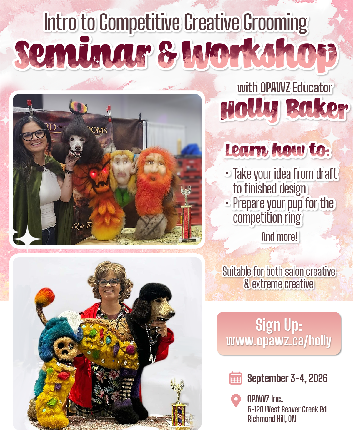 Creative Grooming Seminar & Workshop with Holly Baker