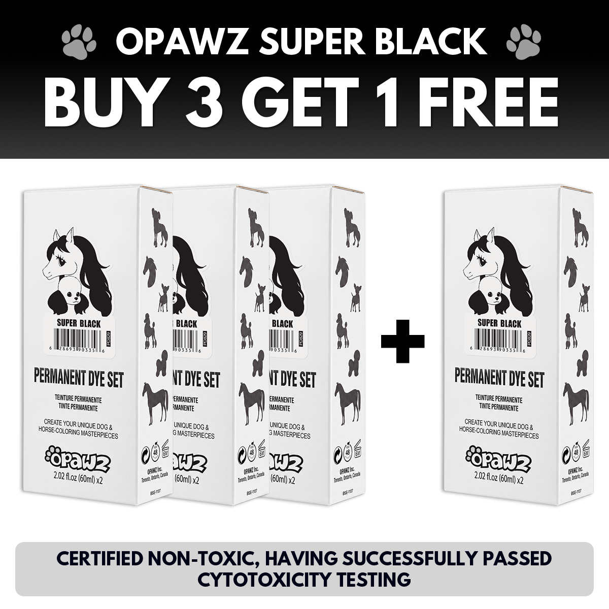 BUY 3 GET 1 FREE - Super Black (VP66)