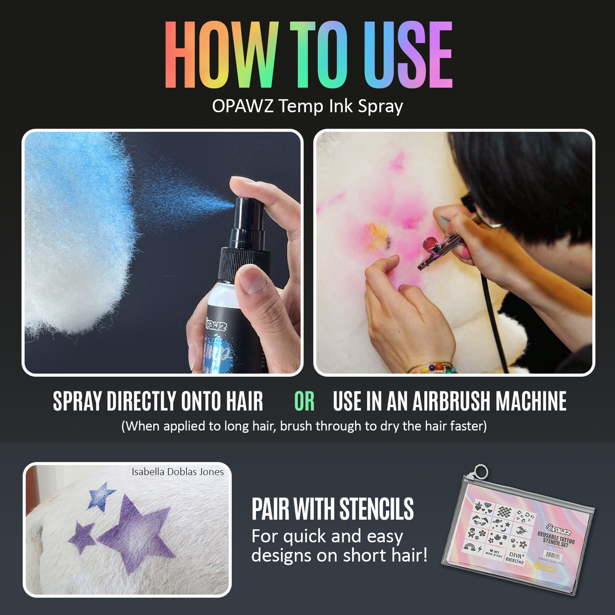 Temp Ink Spray - Purple