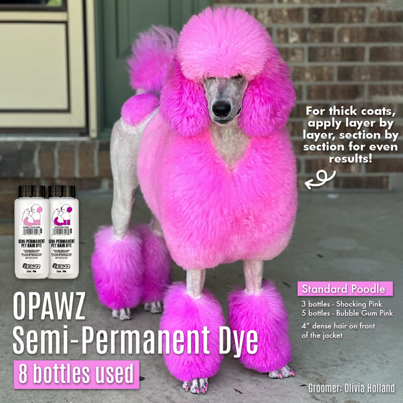 Dog clearance dyed pink