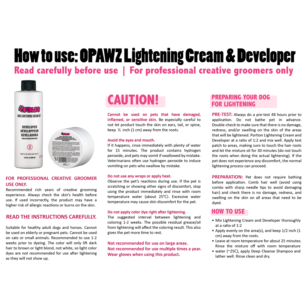 Lightening Cream and Developer Value Pack (VP08)