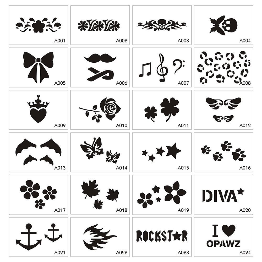 OPAWZ Blow Pen + Tattoo Stencil Value Pack (VP33)