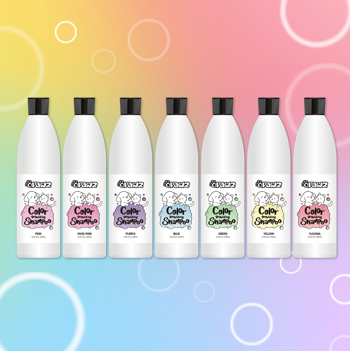 OPAWZ Funky Color Shampoo - Vivid Pink - 500ml (FC06)