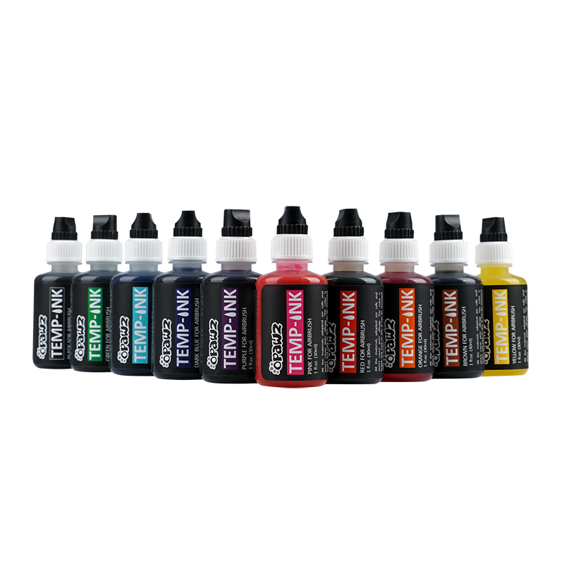Temp Ink for Airbrush 10 Color Set (TA02)
