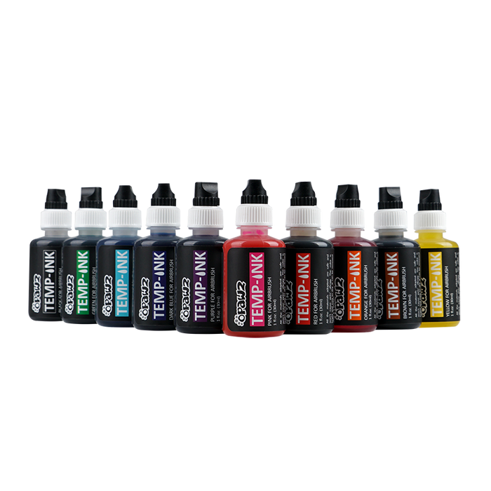 Temp Ink for Airbrush 10 Color Set (TA02)