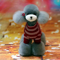 OPAWZ High-Density Toy Poodle Whole Body Dog Wig - Grey(DW05-3)