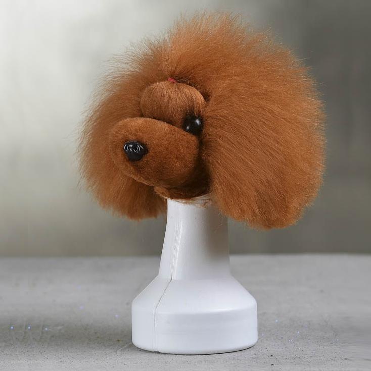 OPAWZ Toy Poodle - Teddybear Head Dog Wig - Brown