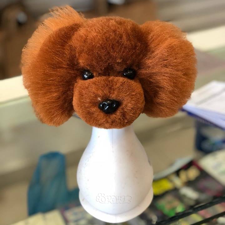 OPAWZ Model Dog Head Wig - Brown (DW15)