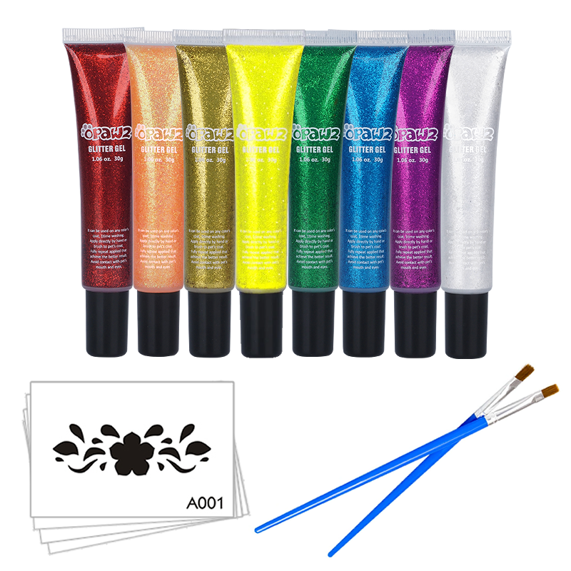 Glitter Gel and Tattoo Stencil Value Pack (VP06)